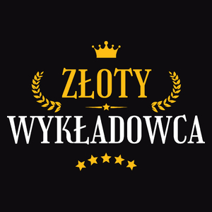 Złoty Wykładowca - Męska Koszulka Czarna