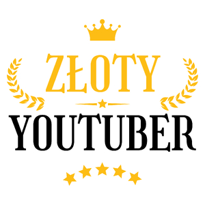 Złoty Youtuber - Kubek Biały