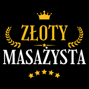 Złoty masażysta - Torba Na Zakupy Czarna