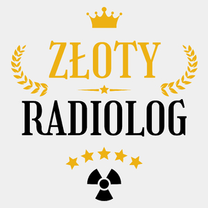 Złoty radiolog - Męska Koszulka Biała