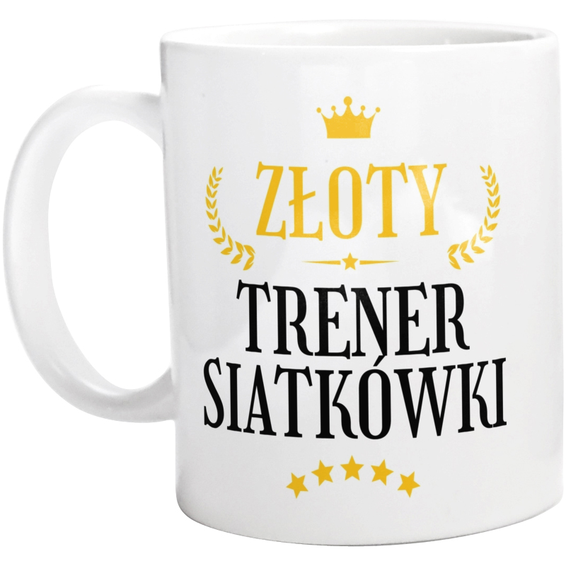 Złoty trener siatkówki - Kubek Biały