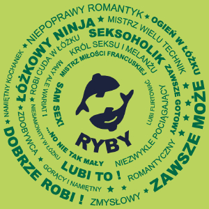 Znak Zodiaku - Ryby - Damska Koszulka Jasno Zielona