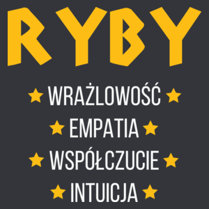 Znak Zodiaku - Ryby - Męska Koszulka Szara