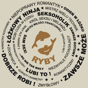 Znak Zodiaku - Ryby - Torba Na Zakupy Natural