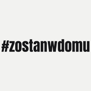 Zostań W Domu - Damska Koszulka Biała