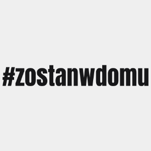 Zostań W Domu - Męska Koszulka Biała