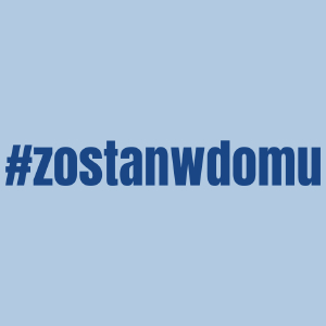 Zostań W Domu - Damska Koszulka Błękitna