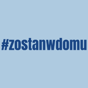 Zostań W Domu - Męska Koszulka Błękitna