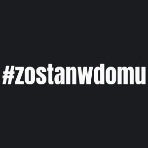 Zostań W Domu - Damska Koszulka Czarna