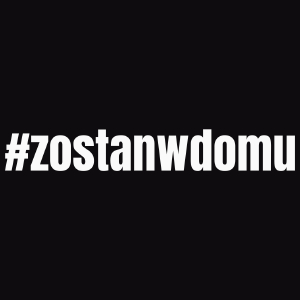 Zostań W Domu - Męska Koszulka Czarna