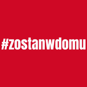 Zostań W Domu - Damska Koszulka Czerwona