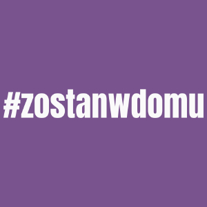 Zostań W Domu - Damska Koszulka Fioletowa