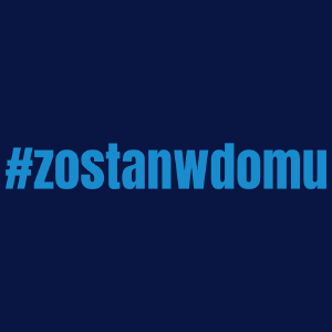 Zostań W Domu - Damska Koszulka Granatowa