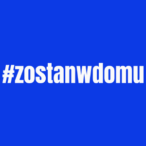 Zostań W Domu - Damska Koszulka Niebieska