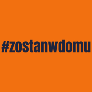 Zostań W Domu - Damska Koszulka Pomarańczowa