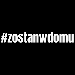 Zostań W Domu - Torba Na Zakupy Czarna