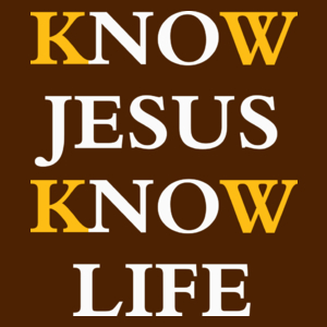 kNOw JESUS kNOw LIFE - Damska Koszulka Czekoladowa