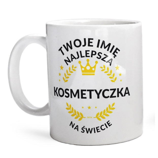 najlepsza kosmetyczka na świecie - Kubek Biały