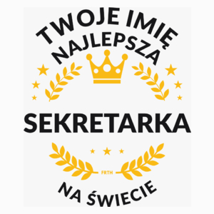 najlepsza sekretarka na świecie - Poduszka Biała