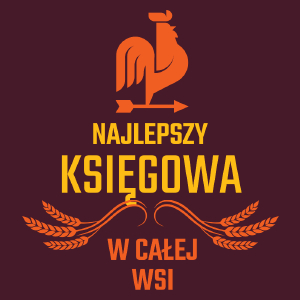 najlepszy księgowa w całej wsi - Męska Koszulka Burgundowa