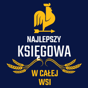 najlepszy księgowa w całej wsi - Męska Koszulka Ciemnogranatowa