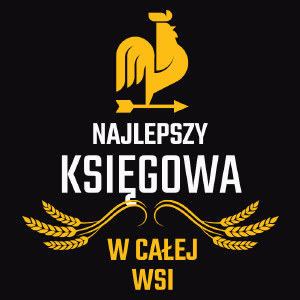 najlepszy księgowa w całej wsi - Męska Koszulka Czarna