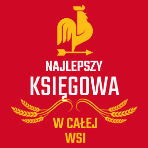 najlepszy księgowa w całej wsi - Męska Koszulka Czerwona