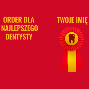 order dla najlepszego dentysty - Męska Koszulka Czerwona