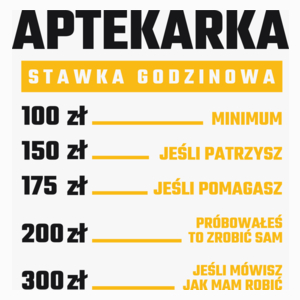 stawka godzinowa aptekarka - Poduszka Biała