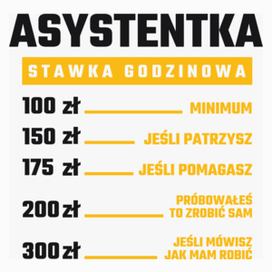 stawka godzinowa asystentka - Poduszka Biała