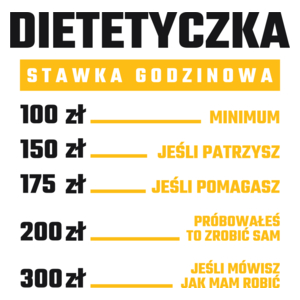 stawka godzinowa dietetyczka - Kubek Biały