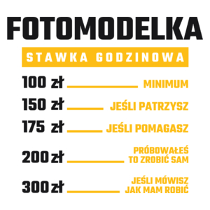 stawka godzinowa fotomodelka - Kubek Biały