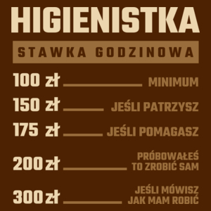 stawka godzinowa higienistka - Damska Koszulka Czekoladowa