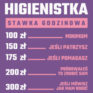 stawka godzinowa higienistka - Damska Koszulka Fioletowa