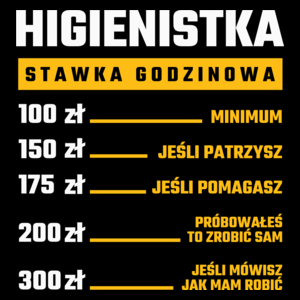 stawka godzinowa higienistka - Torba Na Zakupy Czarna