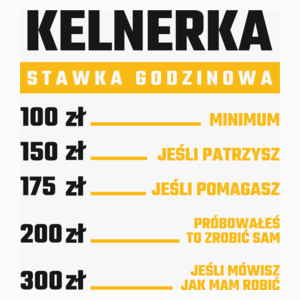 stawka godzinowa kelnerka - Poduszka Biała