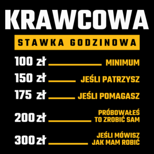 stawka godzinowa krawcowa - Torba Na Zakupy Czarna