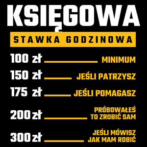 stawka godzinowa księgowa - Torba Na Zakupy Czarna