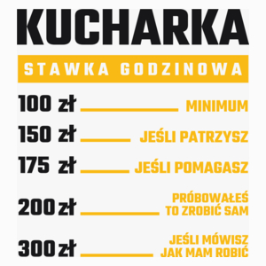 stawka godzinowa kucharka - Poduszka Biała