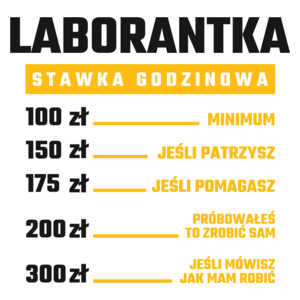 stawka godzinowa laborantka - Kubek Biały