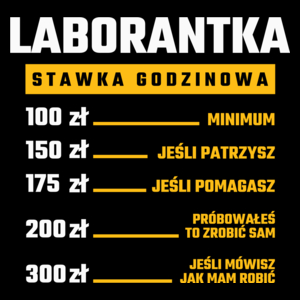 stawka godzinowa laborantka - Torba Na Zakupy Czarna