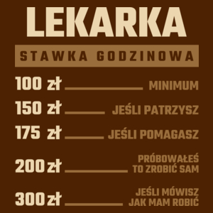 stawka godzinowa lekarka - Damska Koszulka Czekoladowa