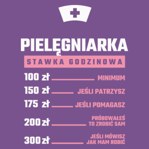 stawka godzinowa pielęgniarka - Damska Koszulka Fioletowa