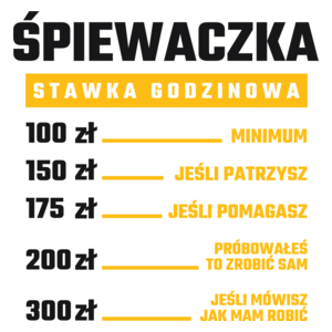 stawka godzinowa śpiewaczka - Kubek Biały