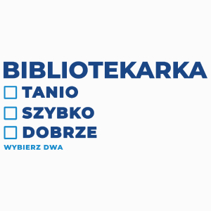 szybko tanio dobrze bibliotekarka - Poduszka Biała