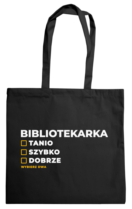 szybko tanio dobrze bibliotekarka - Torba Na Zakupy Czarna