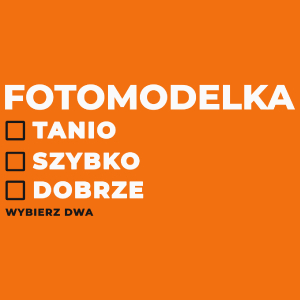 szybko tanio dobrze fotomodelka - Damska Koszulka Pomarańczowa