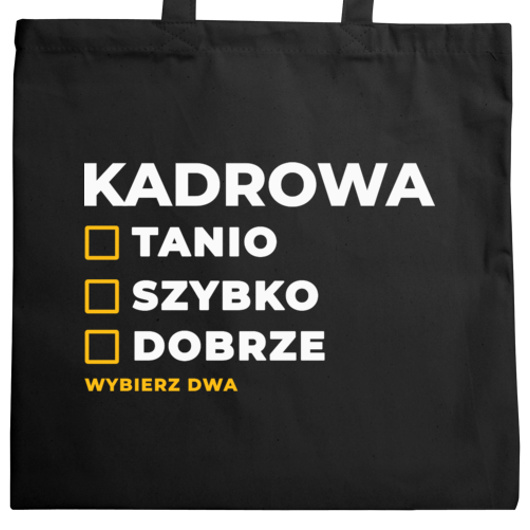 szybko tanio dobrze kadrowa - Torba Na Zakupy Czarna