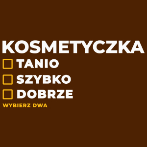 szybko tanio dobrze kosmetyczka - Damska Koszulka Czekoladowa