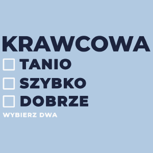 szybko tanio dobrze krawcowa - Damska Koszulka Błękitna